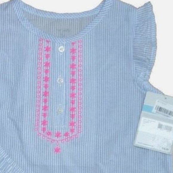 Toddler Girls' 3 pc Set Outfit Summer Girls Romper Top Bloomers Shirt Bottoms - Picture 3 of 5